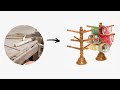 How to Make Wooden Bangle Stand? DIY Bangle Stand Wooden Crafts at Khaby Crafts and Creations