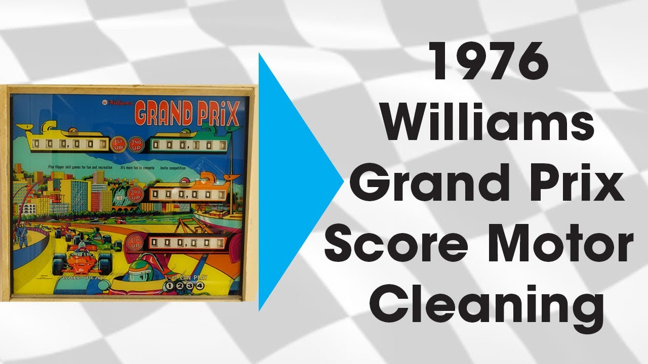 1976 Williams Pinball Grand Prix Score Motor Cleaning - YouTube