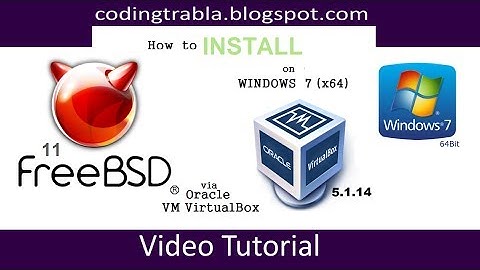 How to install FreeBSD 11 x64 via VirtualBox on Windows 7 byVS