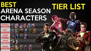 BEST ARENA SEASON CHARACTERS TIER LIST INJUSTICE 2 MOBILE