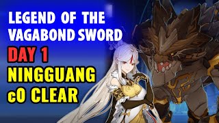 Lv80 C0 Ningguang vs Ancient Rock Drake 1 | Legend of the Vagabond Sword Challenge Day 1