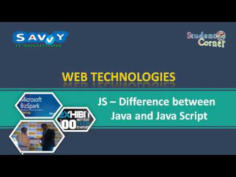 [2020] - Web Technologies - Java Script - Difference between Java ...