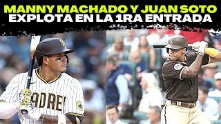 Juan Soto Y Manny Machado Sacuden Batazos En La Misma Primera Entrada