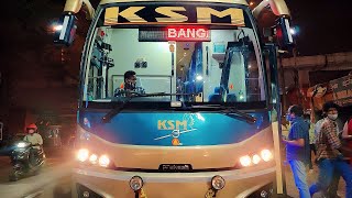 KSM travels volvo b11r celeste ac sleeper bus at anand rao circle