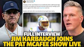 Jim Harbaugh Addresses Biadasz Injury Hopeful Outlook On Chargers Season Full Interview