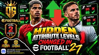 MUST KNOW HIDDEN eFOOTBALL 27 ATTRIBUTE CHANGES!