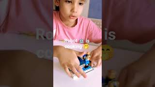 6 year's old girl make cooking Robot 🤖🤭@ARPOTheRobot @TecnologiaySoluciones