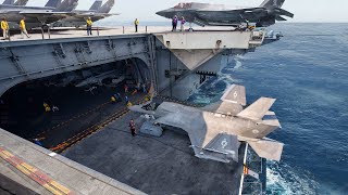 Inside US $110 Million F-35C Extreme Aircraft Carrier Operations