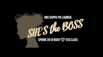 UNC Kappa Phi Lambda Spring 2018 Rush