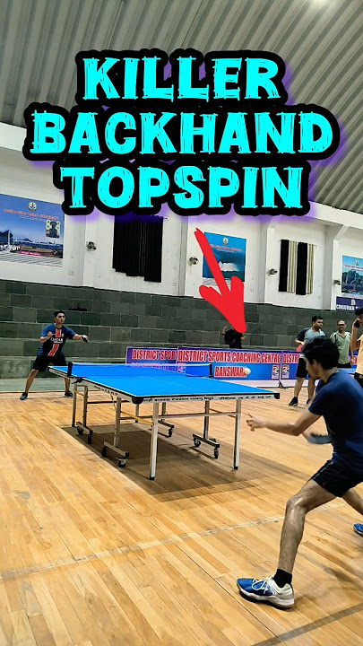 Killer Backhand Topspin in Table tennis 😮 BackHand Topspin Ping Pong 🏓