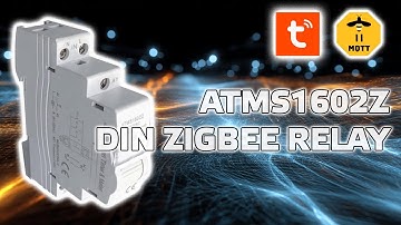 Zigbee реле ATMS1602Z, с энергомониторингом для DIN рейки, интеграция в Home Assistant