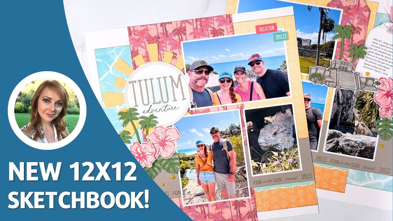 New Scrapbooking Sketches & Layout Idea Beach Boardwalk Stampin' Up!