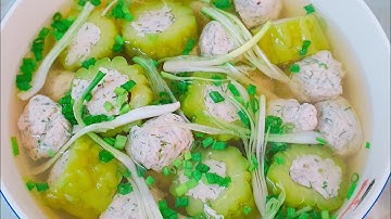 vlog 176 #  Nấu Canh khổ qua với chả cá thác lác  ngon ngọt không đắng