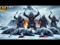 Life at -55°C | Prehistoric Hunters vs Giant Ice Wolves | Brutal Ice Age Survival Movie  4K Ultra HD