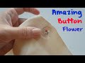 Amazing Button Flower Trick 🌷 Easy Button Flower Making Idea 🌷