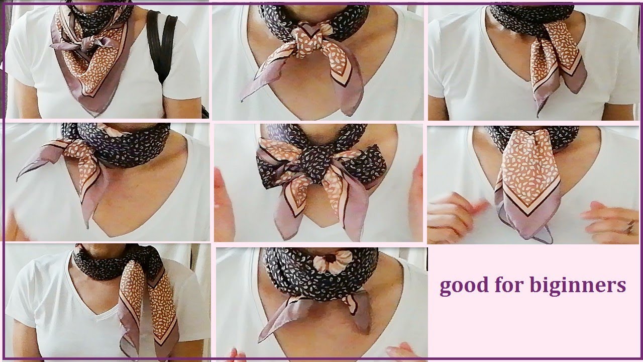 ♥8 ways to tie a brown scarf for 2019 fall fashion trend