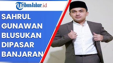 Sahrul Gunawan Terperosok di Tempat Sampah  Pasar Banjaran