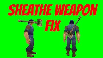 How to fix "Sheathe Weapon" in WoW Model Viewer