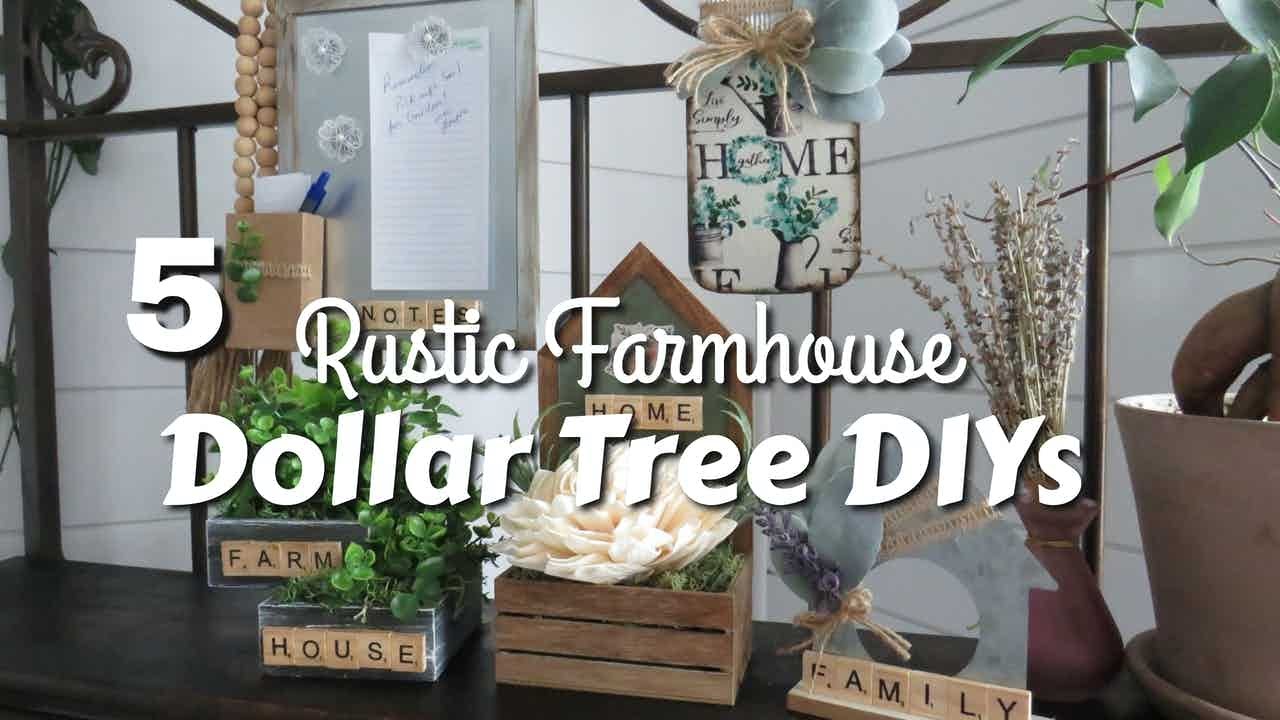 MUST TRY 5 HIGH END Rustic Farmhouse DOLLAR TREE DIYs~Easy to make & on ...