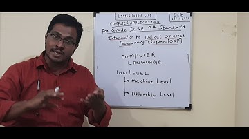 ICSE-CLASS 9th COMPUTER  UNIT 1 INTRODUCTION TO OBJECT ORIENTED POGRAMMING LANGUAGE  PART 1