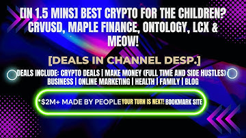 [In 1.5 mins] crvUSD, Maple Finance, Ontology, LCX & MEOW! [Crypto Deals In Desp.]