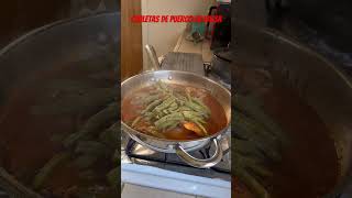 Chuletas de Puerco en Salsa #mexicanfoodblogger #trending #viral #hispanicrecipes