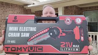 Holiday Gift Idea! Chainsaw Review Tomy Vic 6 inch battery operated chainsaw