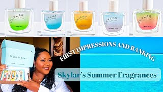 FIRST IMPRESSIONS AND RANKING SKYLARS SUMMER FRAGRANCES ! | TROPICAL,FRUITY,JUICY,&amp; SWEET PERFUMES