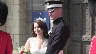 Soldiers guard Norwich Castle for a special wedding ceremony
