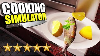 I dropped baked trout on the floor and served it to a food inspector in Cooking  Simulator