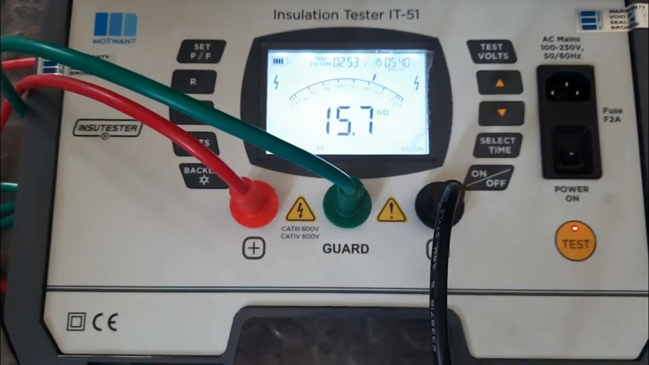 How to test Polarization index test of Transformers,PI/IR by Insulation