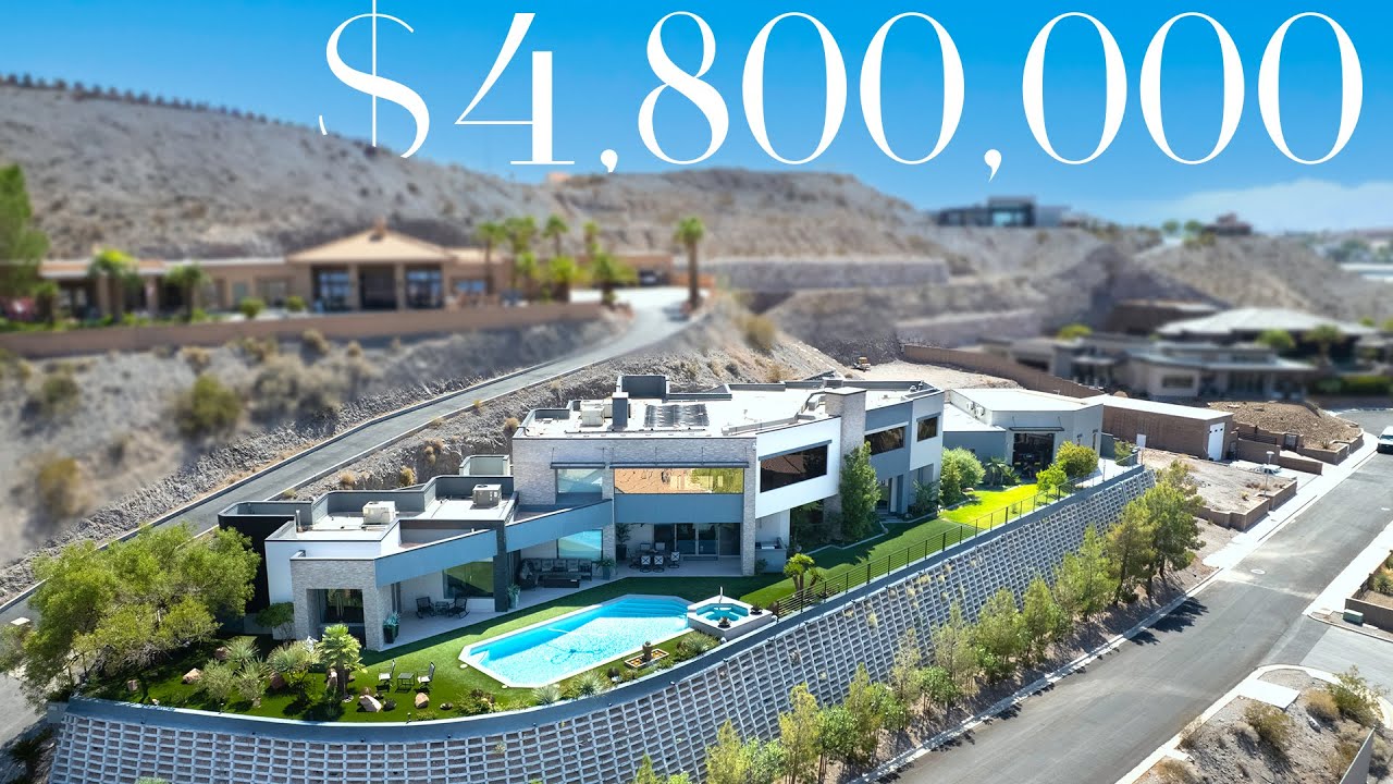 Touring a $4.8M Boulder City Mansion With Breathtaking Views Of Lake Mead