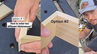 Famous How to miter two boards with different thinknesses Wealth