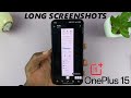 How To Take Long Scrolling Screenshots On OnePlus 15