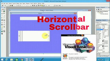 how to add a horizontal scrollbar in visual basic || visual basic tutorial in hindi/visual basic 6.0