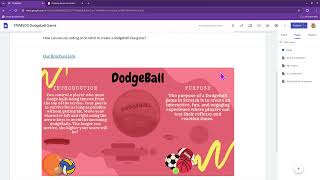 Dodgeball Project- STEM SOS PBL