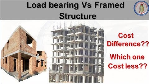 Load bearing Vs Framed structure | Load bearing and framed structure cost comparison | cost differ