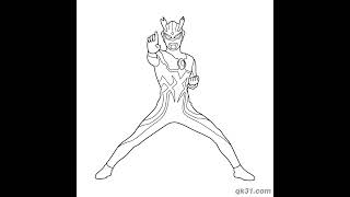 🌟 Ultraman Zero Coloring Pages – Free Printable  #coloringpages #ultramanzero #ultraman