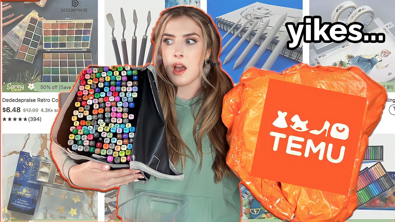 The ULTIMATE Temu Art Supplies Testing *So Cheap!* in 2023