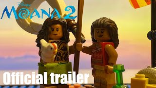 BOAT SNACK! MOANA 2 OFFICIAL TRAILER-IN LEGO!!
