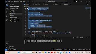 Node JS and mySQL module