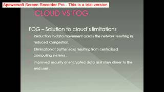 Fog Computing Technology