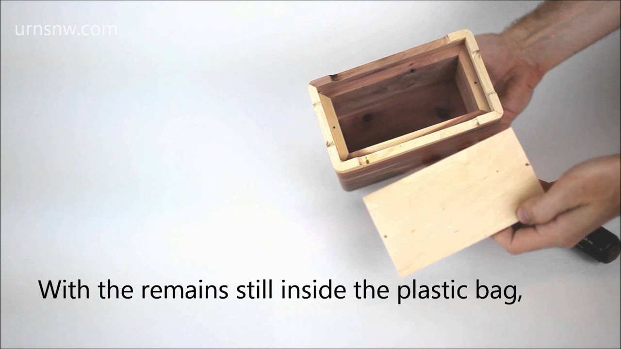 How to Open a Wooden Pet Urn - YouTube