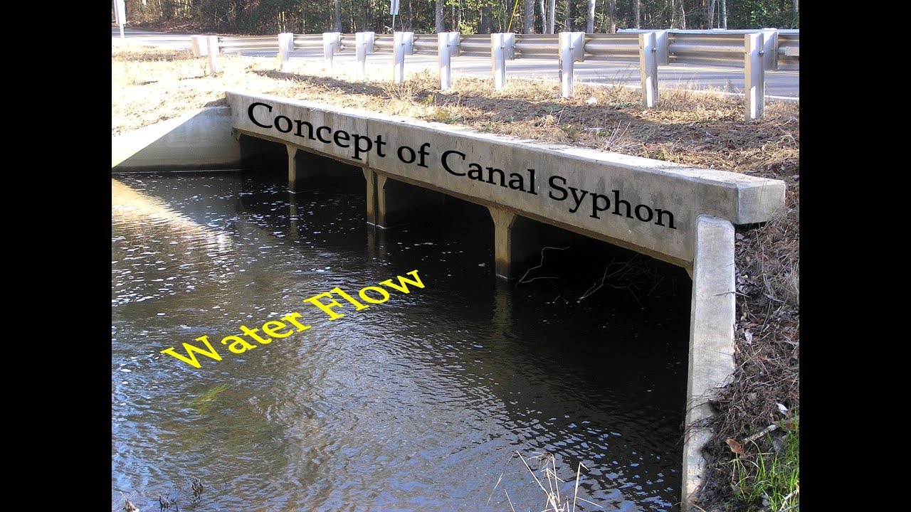 Concept of Canal Syphon in Canal System YouTube