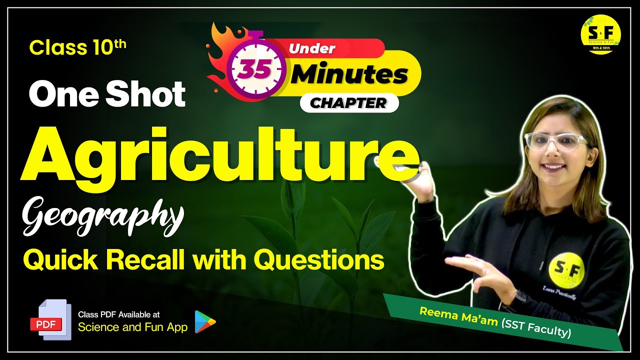 class-10th-sst-agriculture-quick-revision-with-questions-reema-maam
