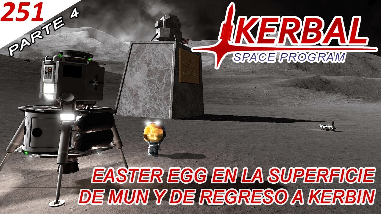 Kerbal #251 Easter Egg en la superficie de Mun y de regreso a Kerbin ...