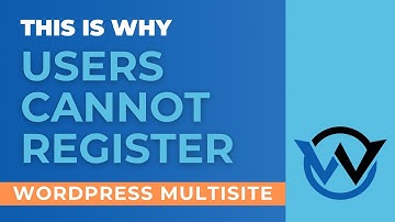 Allow Users To Register In WordPress Multisite - WordPress Tutorial