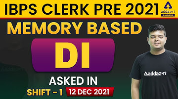IBPS CLERK PRE 2021MEMORY BASED QUESTION ASKED IN SHIFT - 1 | 12 DEC 21