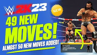 WWE 2K23: Almost 50 New Moves Added! (All New DLC Moves!) (Bad News U DLC Pack)