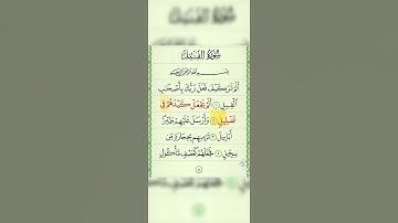 Surat Al-Fil (The Elephant)  سورة الفيل